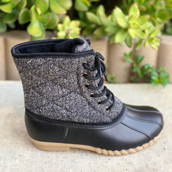 NEW SIZES**LADIES QUILTED GREY/BLACK DUCK … - Picture 5 of 7